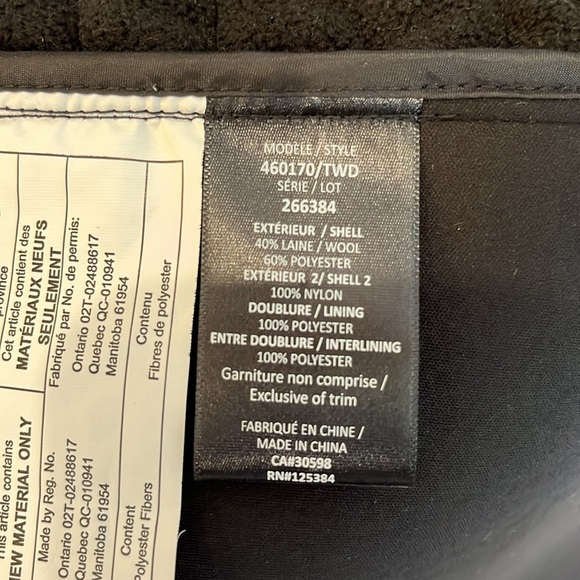 NWT Chillax black nylon and grey fabric long sleeve hooded zip front jacket - Picture 12 of 13